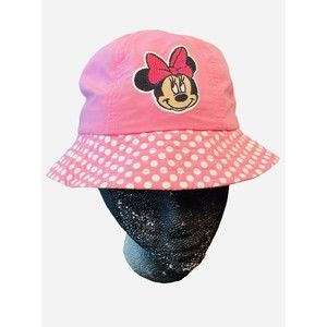 Pink Minnie Mouse Sun Hat Pool Beach  Disney Girls Youth One Size